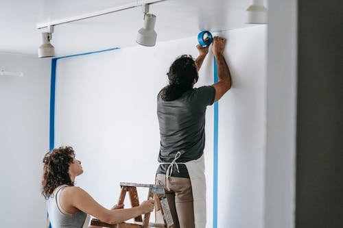 couple fixing home